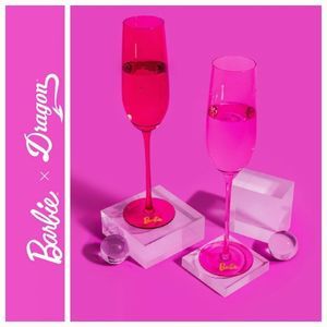 Barbie X Dragon Champagne Flutes